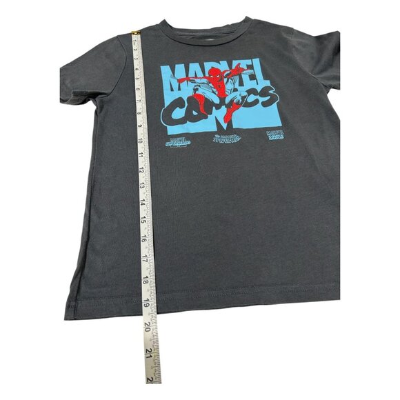 Abercrombie Kids Boy Size 7/8 Marvel Comics Spider-Man T-Shirt Gray Short Sleeve - Picture 7 of 14